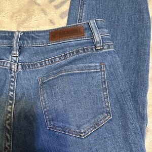 A180. Rock & Roll Denim Women's High Rise straight cropped Blue Jeans 29 x 25